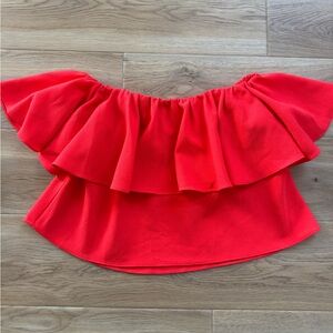 RACHEL Rachel Roy Asymmetrical Red Skirt